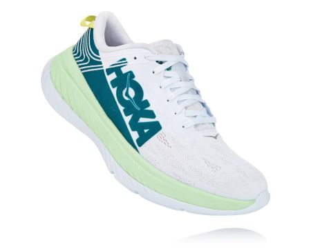 Hoka One One Carbon X Homem - Tenis Corrida Estrada Verdes Cinzentas / Branco | PT-2cCNAY9